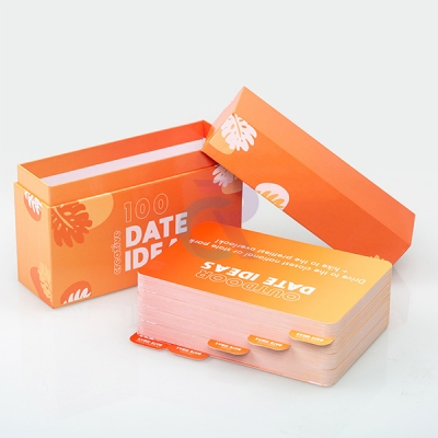 Date Night Ideas Card Deck Printing With Index