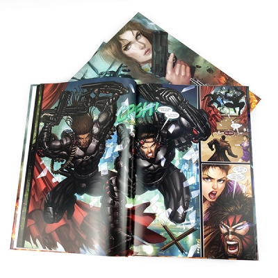 Rich Color Printing Hardcover Graphic Novels printing factory in Shenzhen China