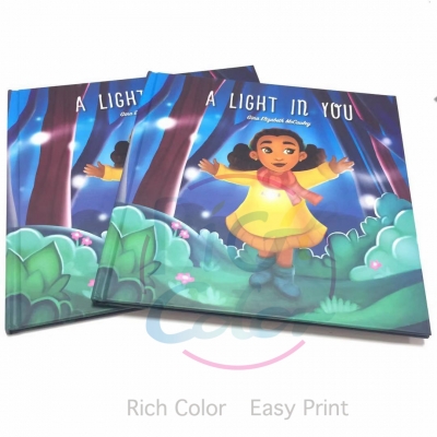 Square size Shrink wraped Hardcover Children Book